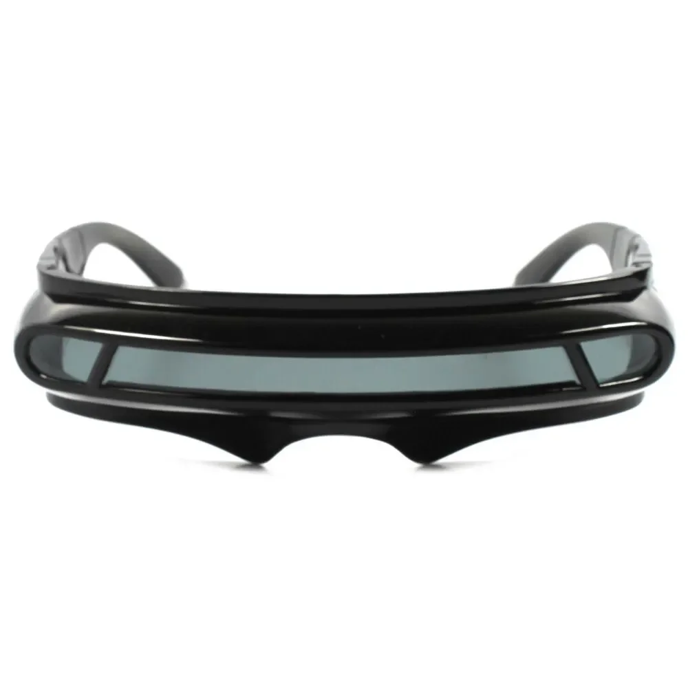 Black Futuristic Costume Cosplay X-Men Cyclops Wrap Visor Sun Glasses